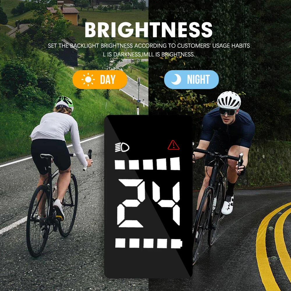 Ebike Mini Display 24/36/48V Intelligent LCD Screen 5PIN Female for Mid Motor