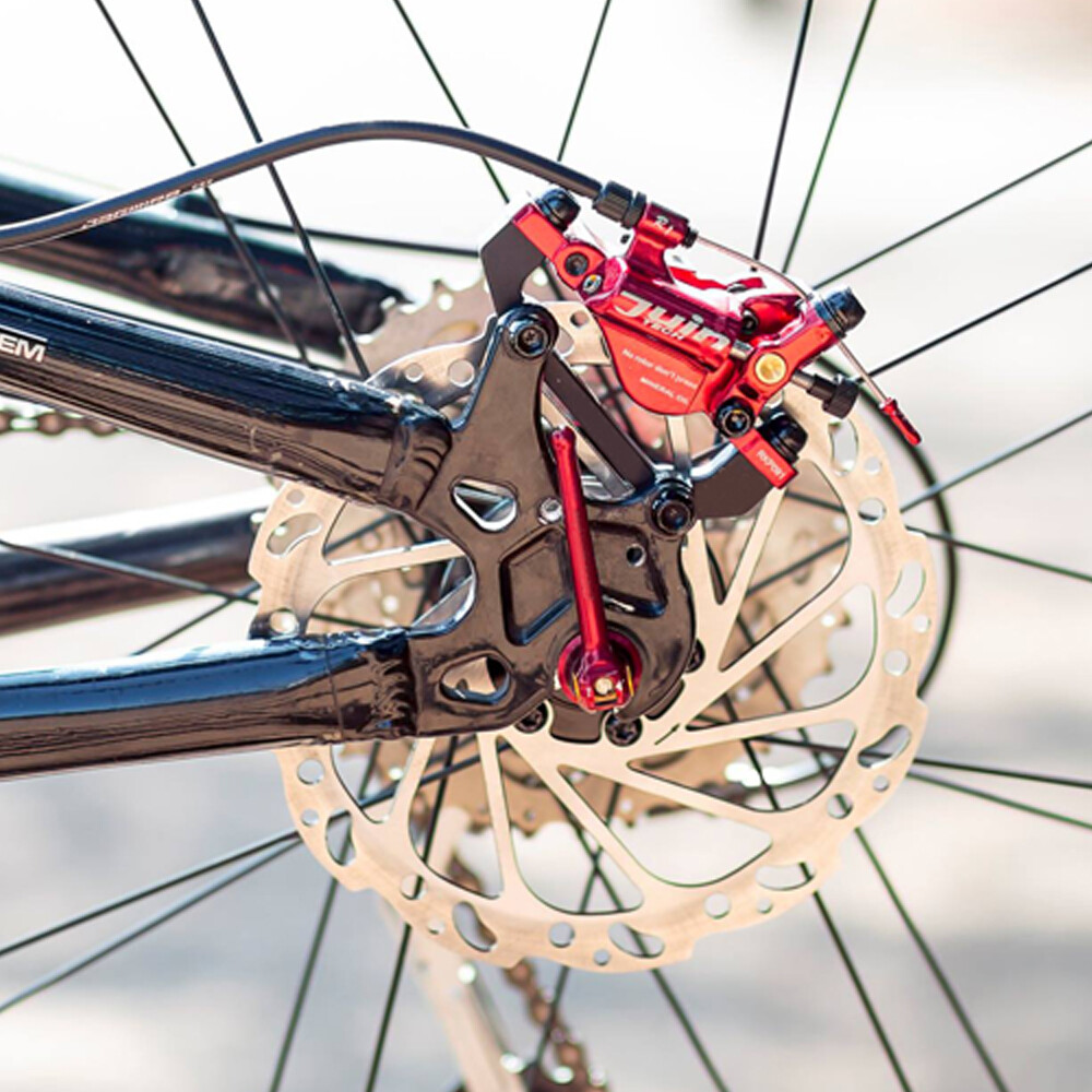 JUIN TECH R1 Hydraulic Road CX Disc Brake set 160mm w/ Rotor (Front+Rear),Black