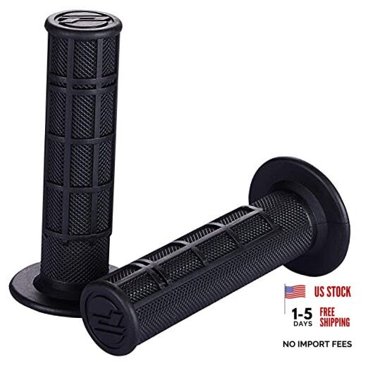 7/8» ATV Grips Universal Handlebar Grips Soft Rubber Motorcycle Grip for Black