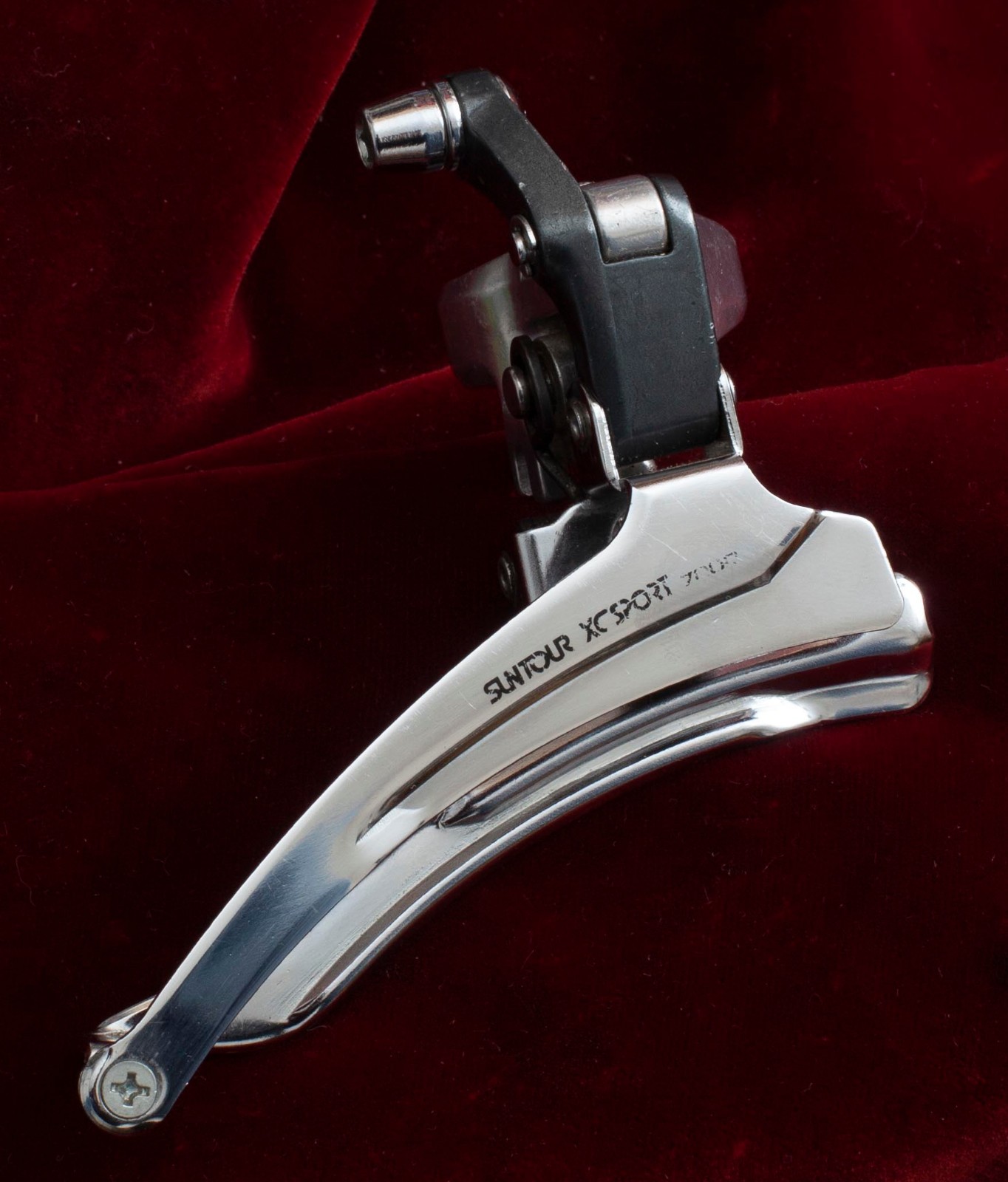 Vintage SunTour XC Sport 7000 clamp on front derailleur double – best near mint