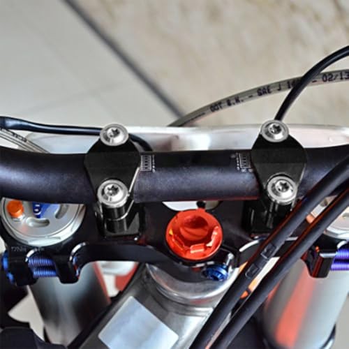 Dirt Bike Handlebar Riser,Motorcycle Handlebar Risers Bar Mounts Clamps black