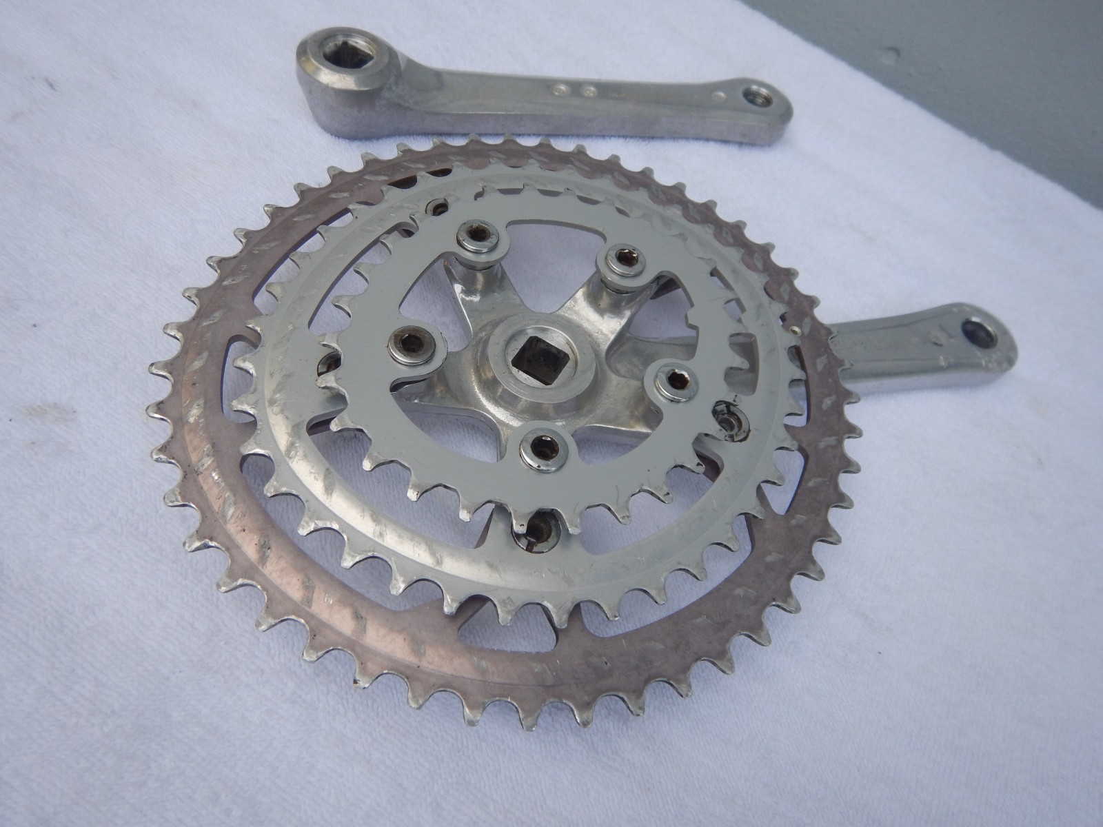 Shimano FC-B124 Biopace Triple Mountain Bike 175 Cranks Crankset Silver 110BCD