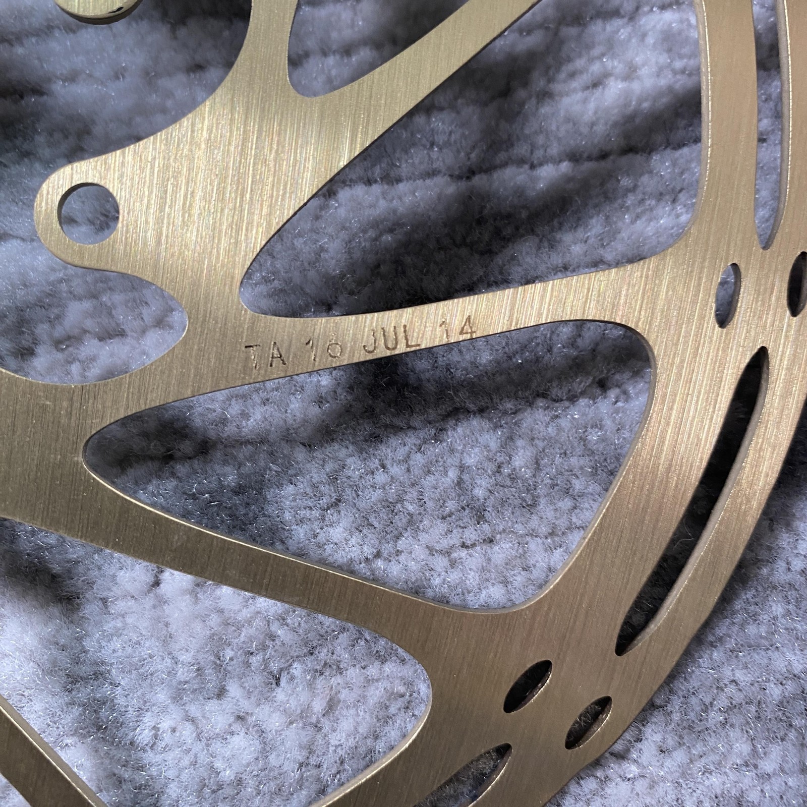 SRAM CenterLine Disc Brake Rotor 180mm 6-Bolt Gold Steel MTB Road Bike