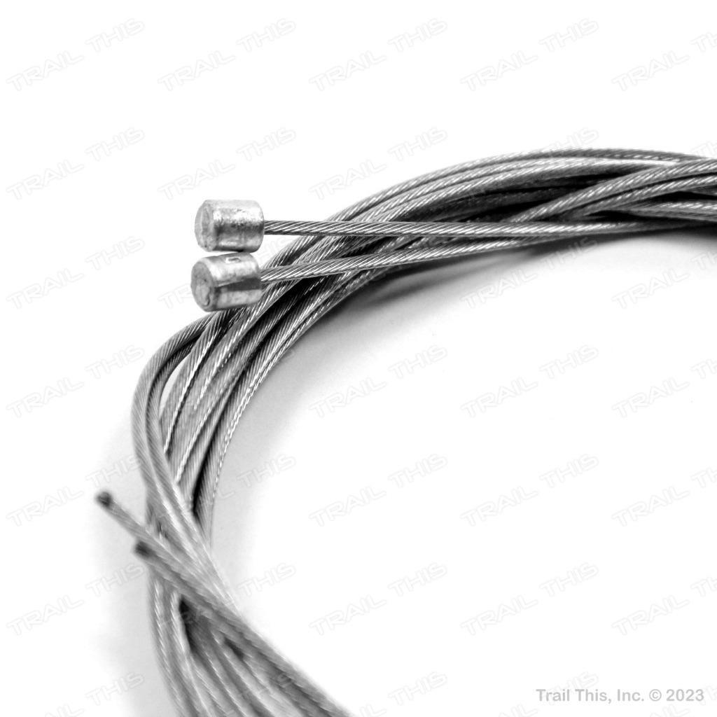 2 x Shimano Road Bicycle Brake & Shift Stainless Steel Cables + Tips Set Bundle
