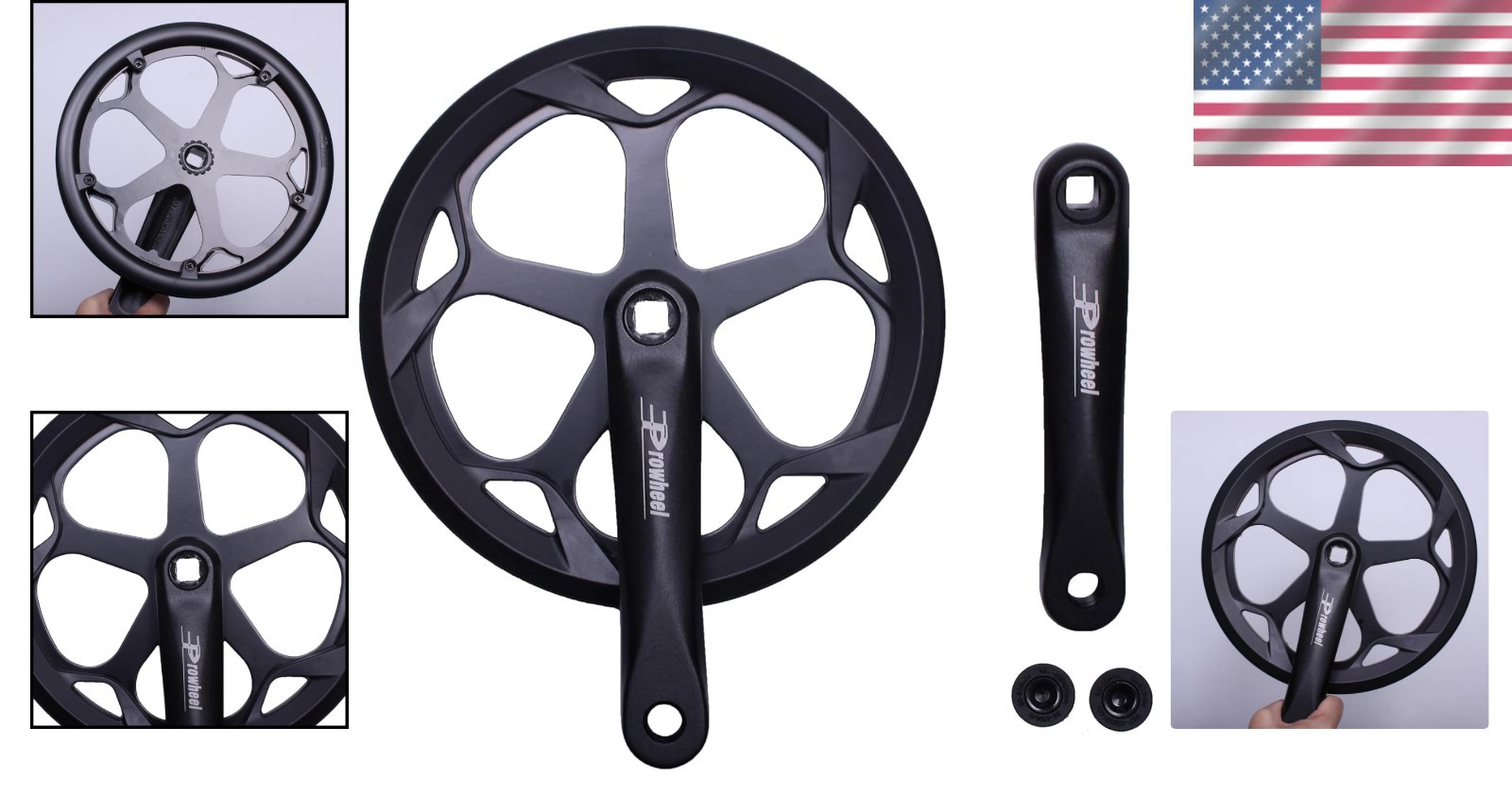 Versatile Bike Crank Arm Set: 152MM/160MM/165MM/170MM/175MM Compatibility