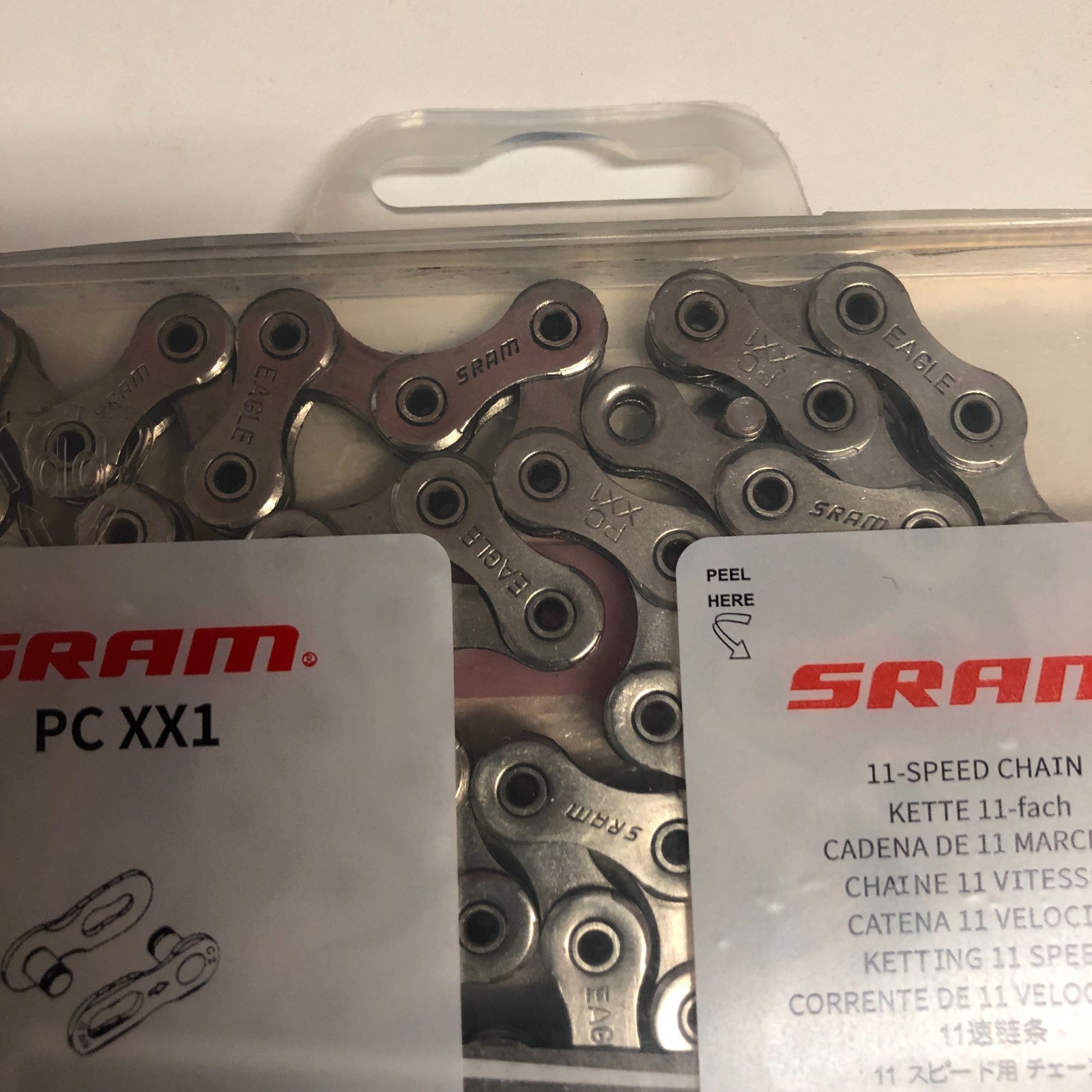 SRAM PC XX1 Hollow Pin Chains 11 Speed Silver 118 Link Power Lock MTB Bike Chain