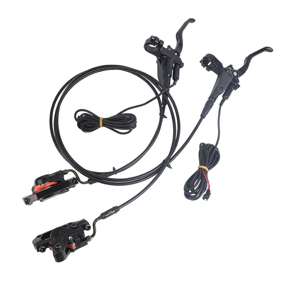 2 Pin Connector Hydraulic Brake Kit for EBike with Front 850mm Rear 1600mm