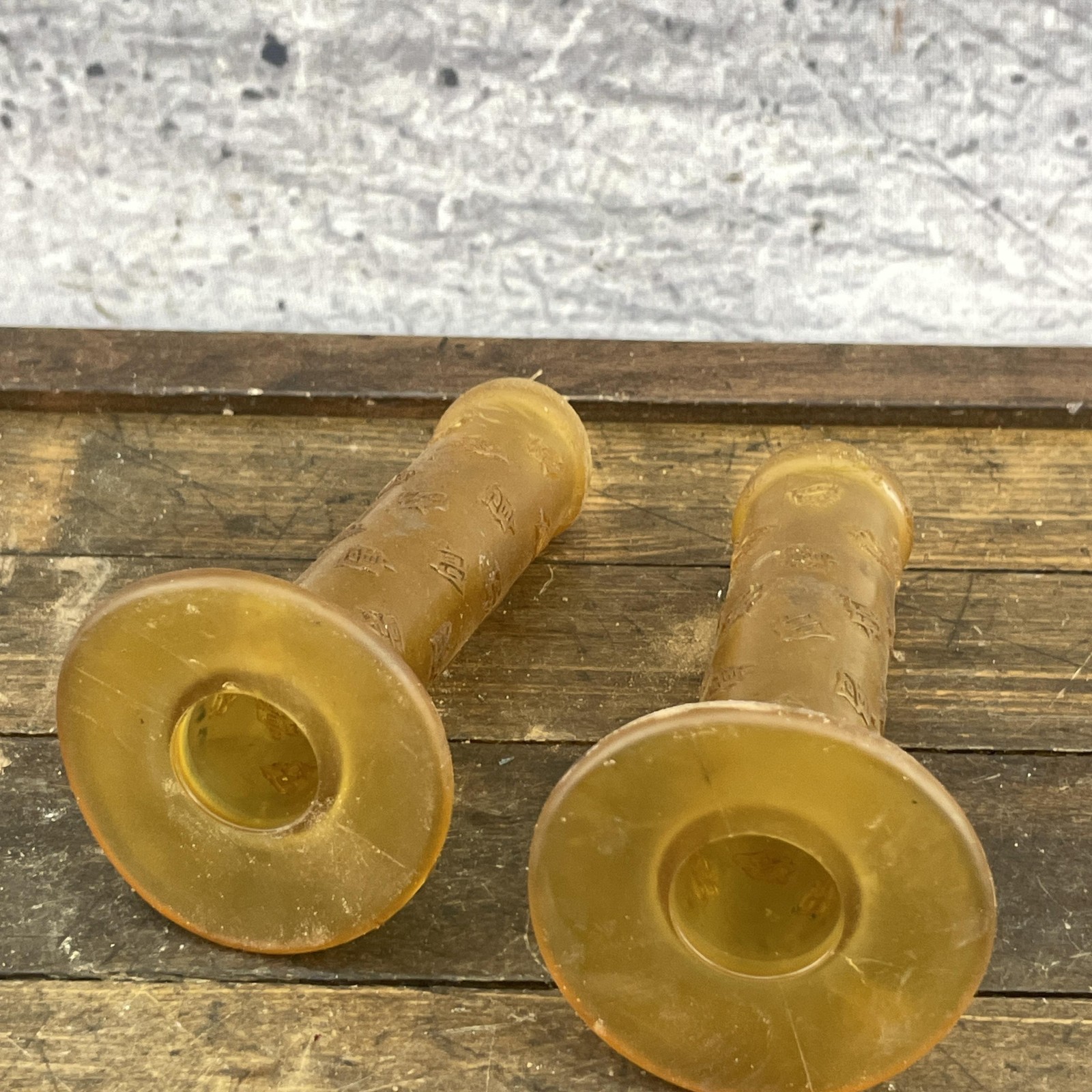 Vintage Diamond Back BMX Bike Grips Clear X-Ray 90s Old School Set Blown Out