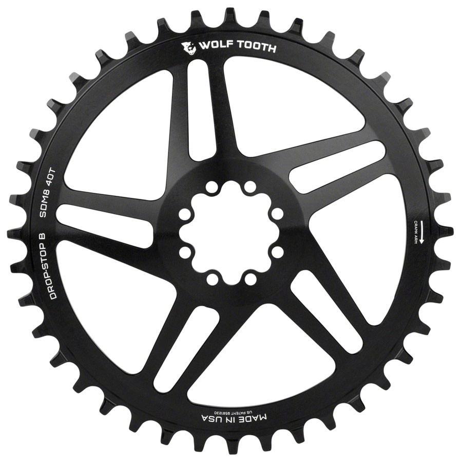 Wolf Tooth Direct Mount Chainring – 42t, SRAM Direct Mount, Drop-Stop B, For SRA