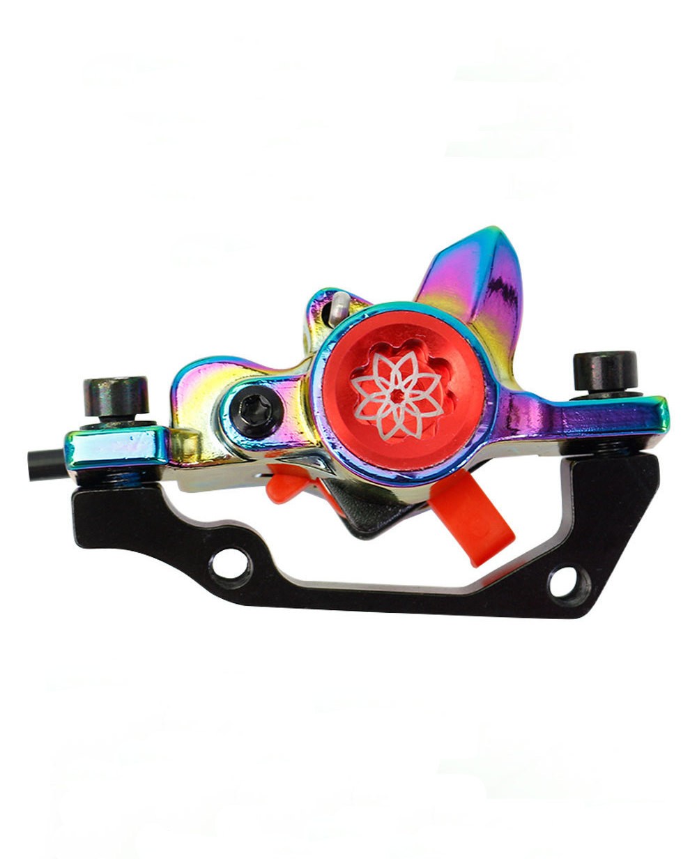 Swishti MTB eBike Bike Hydraulic Disc Rotor Brake Set Rainbow Color 3488