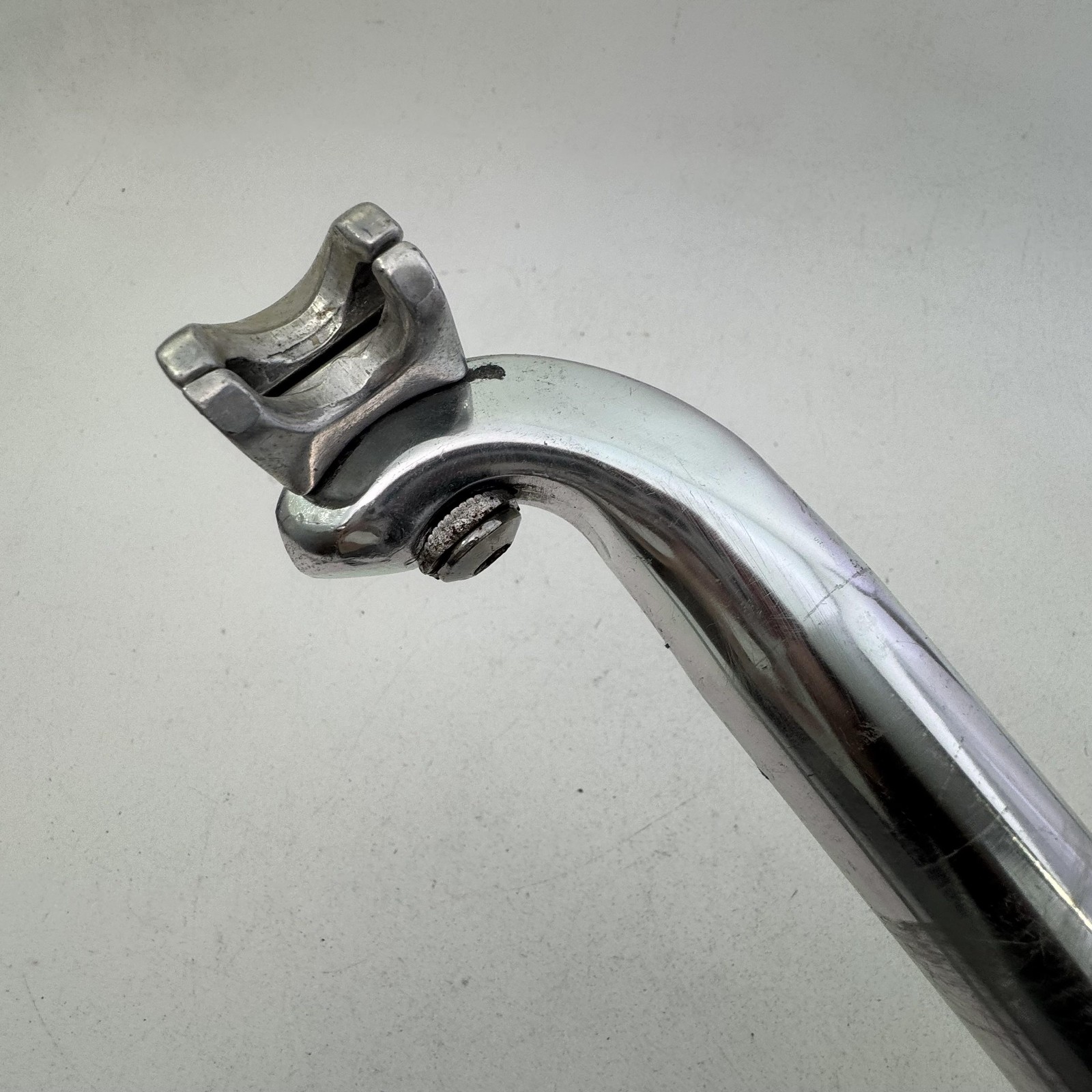 Vintage Kalloy 30.8mm Alloy Seatpost 350mm Silver Layback MTB Road Bike Part A96