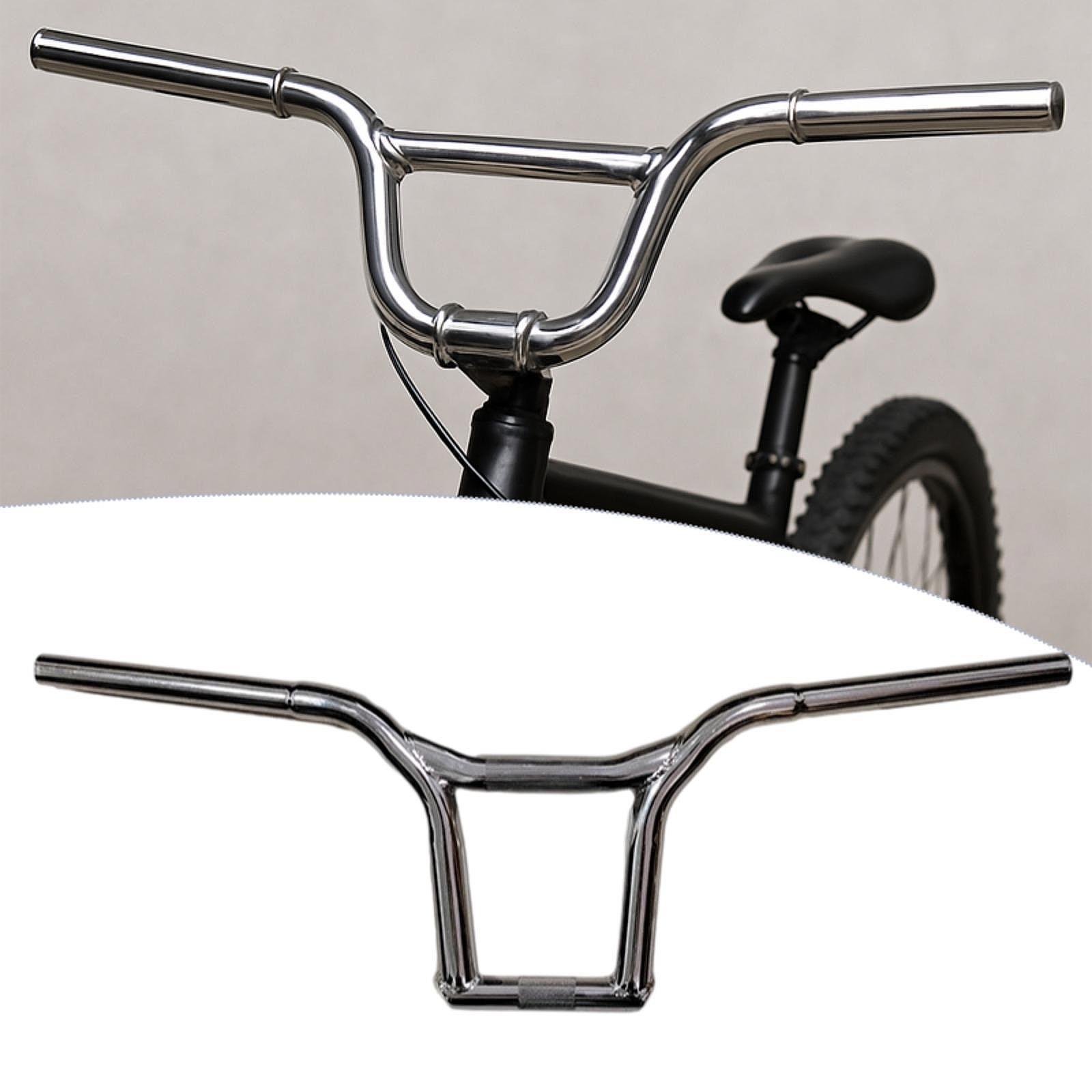 Handlebar for Mountain Bicycle Riser Handle Bar Ergonomic Metal Sturdy Modern