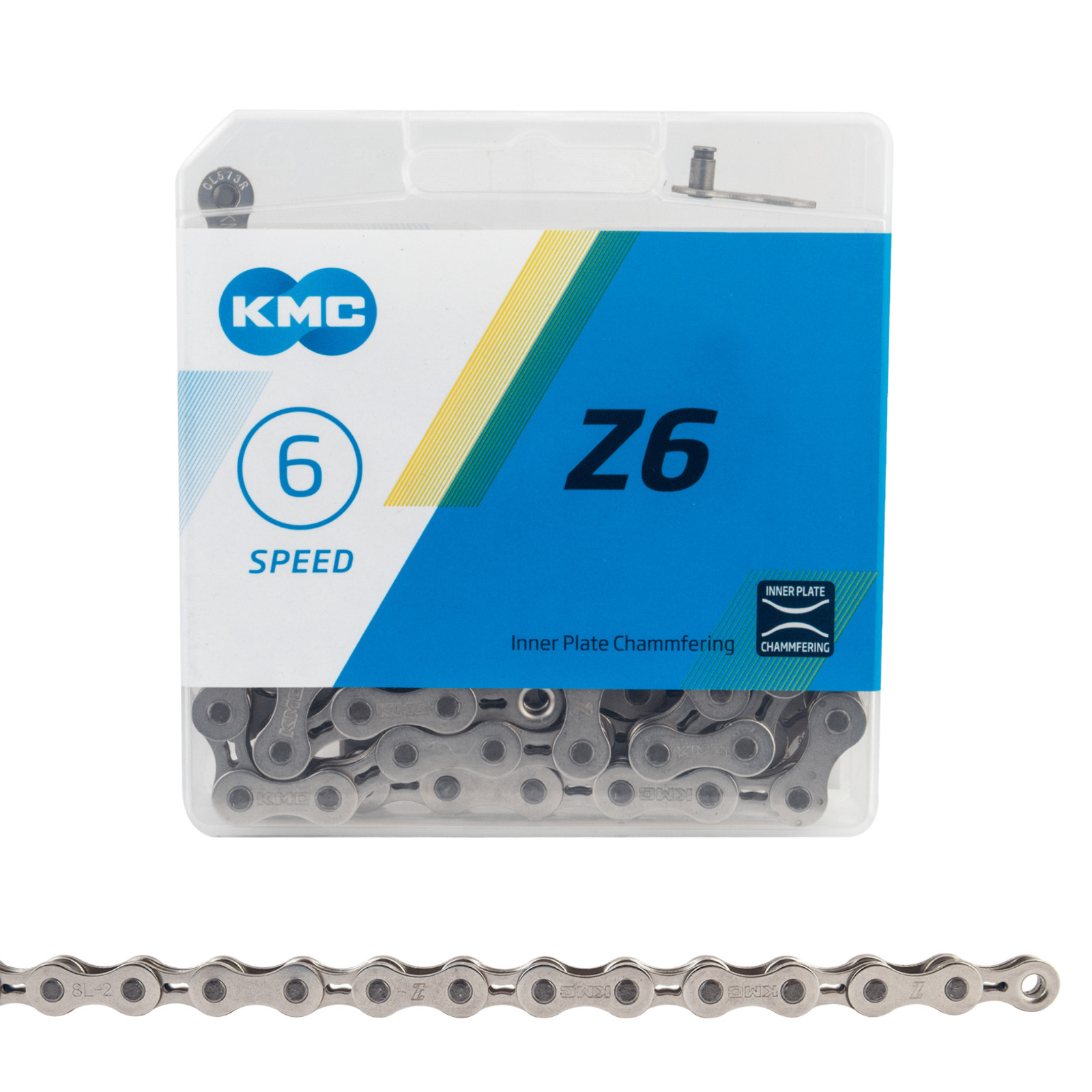 KMC Z6 6-Speed 7-Speed Mountain Road Gravel Bike Chain for SRAM Shimano 116L