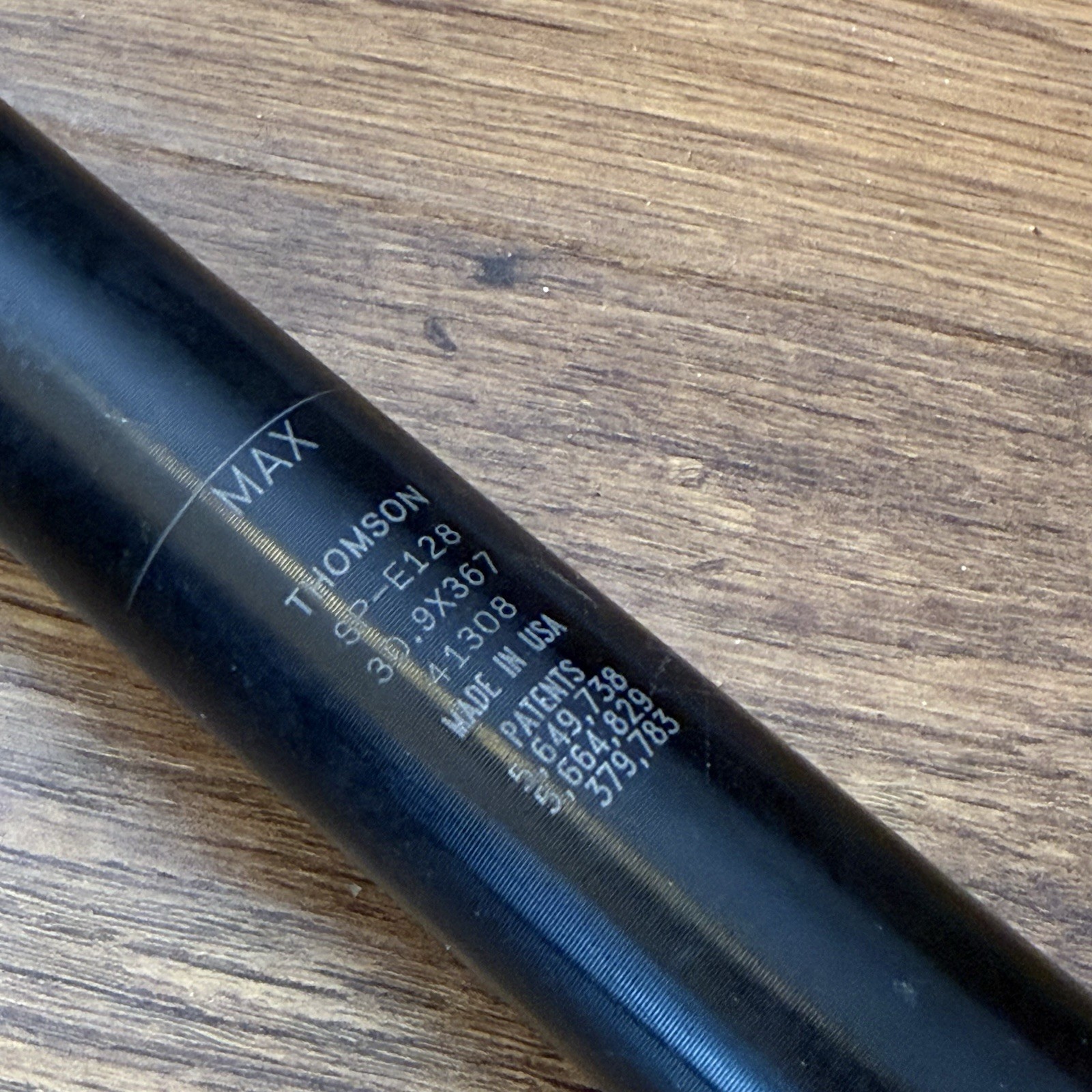 Thomson Elite 30.9 x 367mm Seatpost – Zero Offset, Black