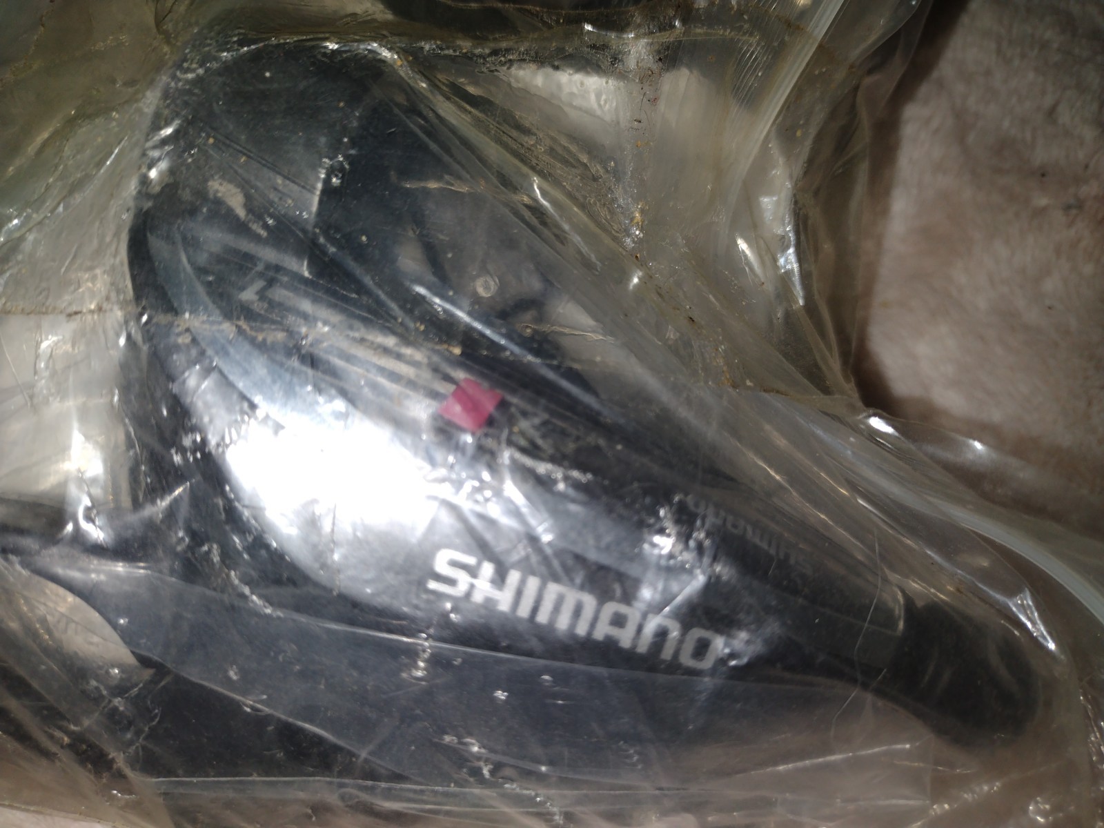 Shimano 7-Speed Trigger Shifter Set Pair Black Universal Plastic w/ Cables