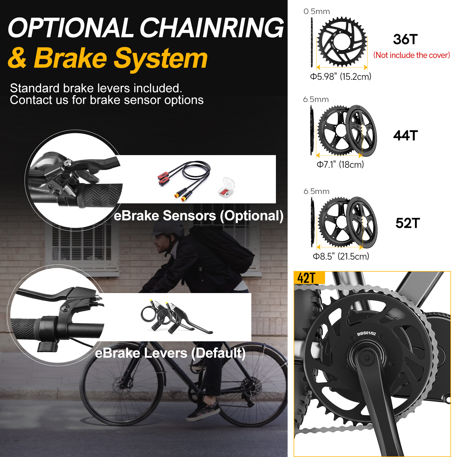 Electric Bike BAFANG 48V 750W BBS02B Mid Drive Motor Conversion Kit 20Ah Battery