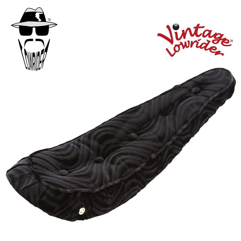 Vintage Lowrider 20″ 5-Button Polo Velour Banana Saddle Black
