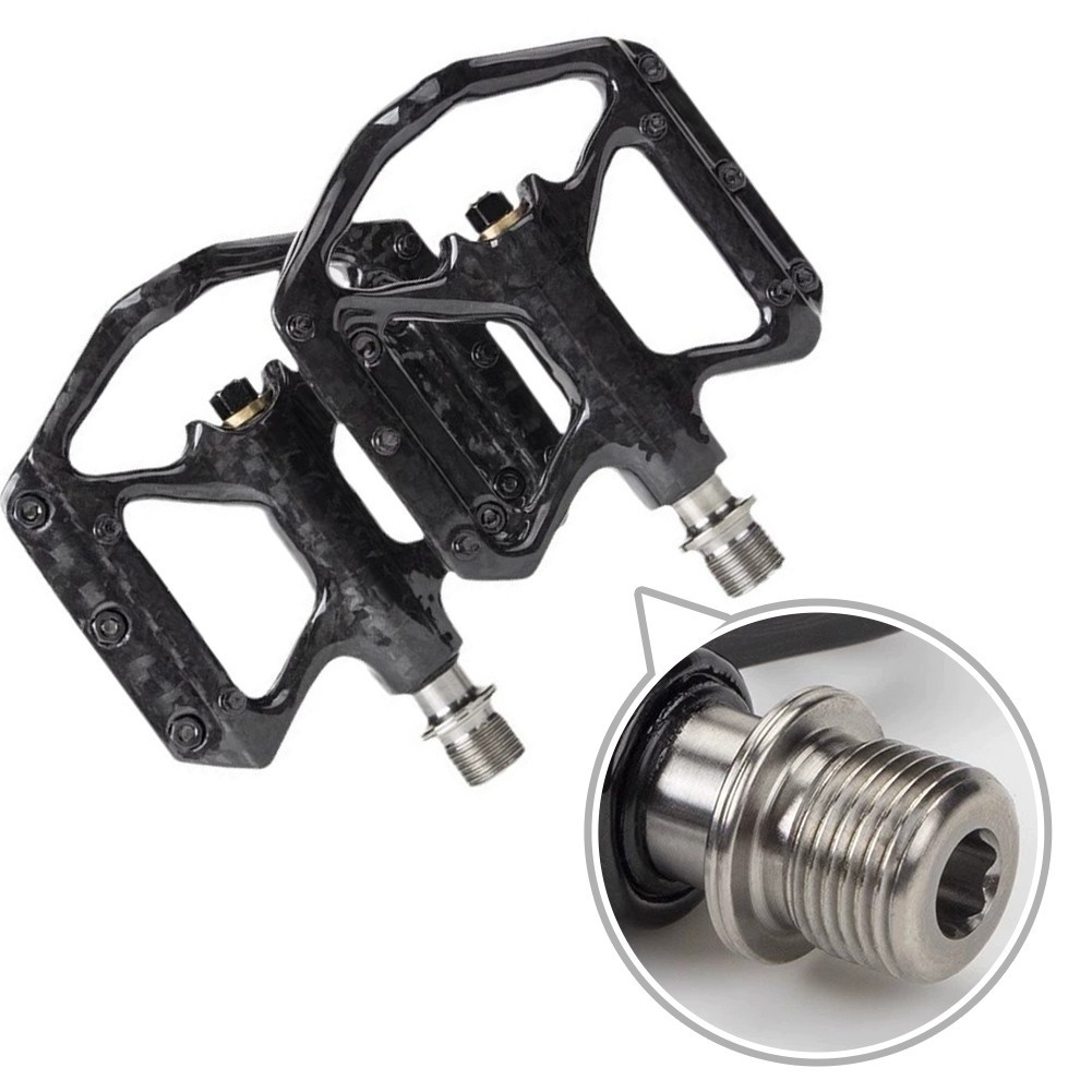 Cycling Biking Carbon Fiber Pedal 3 Bearing Pedal 180g Lightweight Design