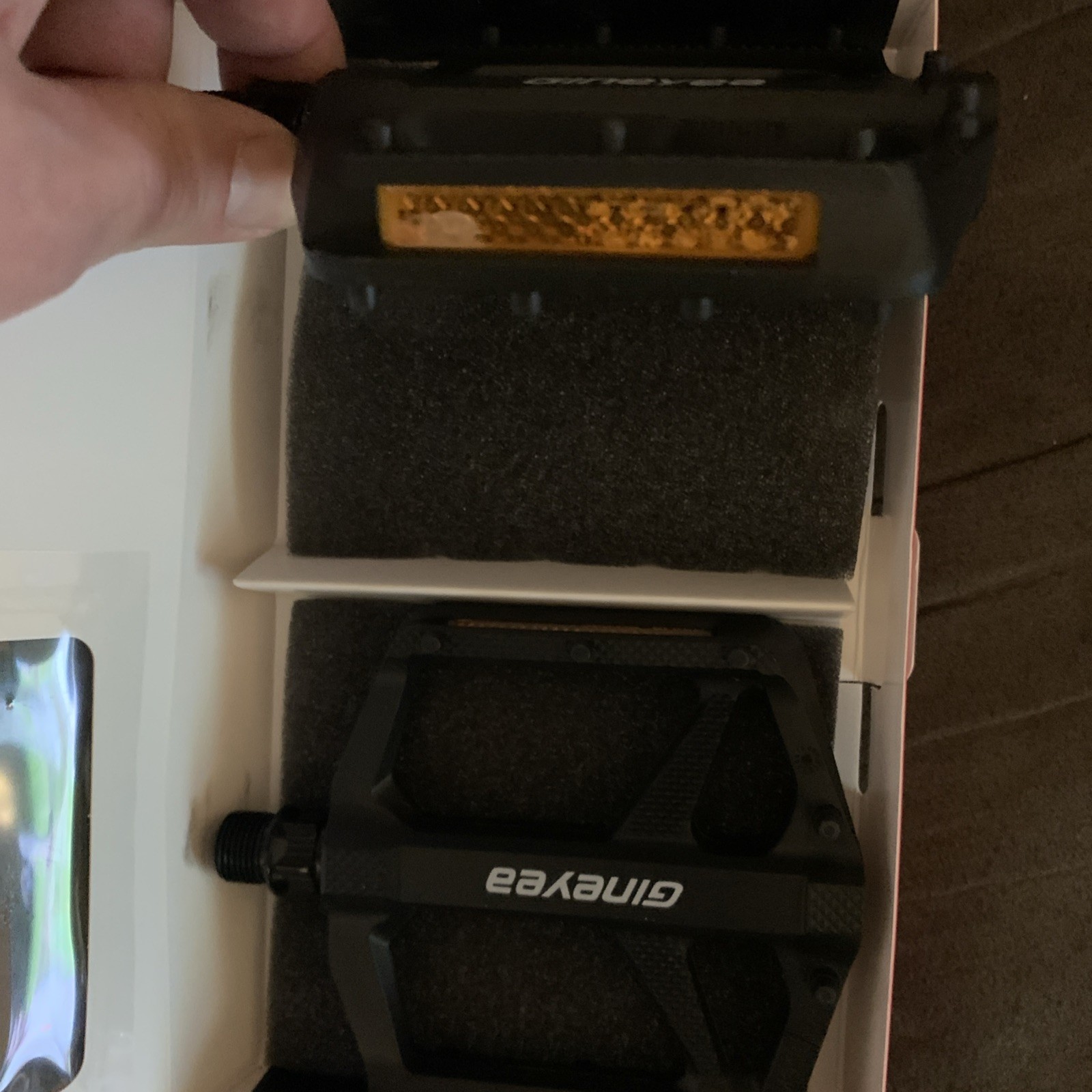 Gineyea Mountain / BMX Bike Pedals, Aluminum Alloy, Bearing + DU, Black