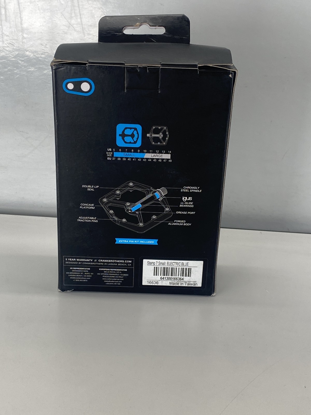 Crankbrothers Stamp 7 Small Alloy Flat Pedals- Blue