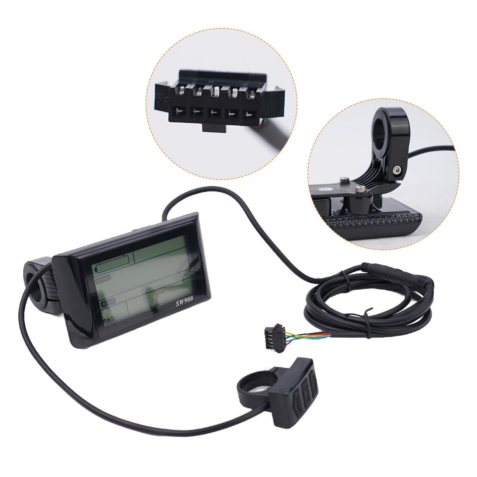 5Pin LCD S900 Display Meter Control Panel 24-72V E-Bike Electric/Bicycle Scooter