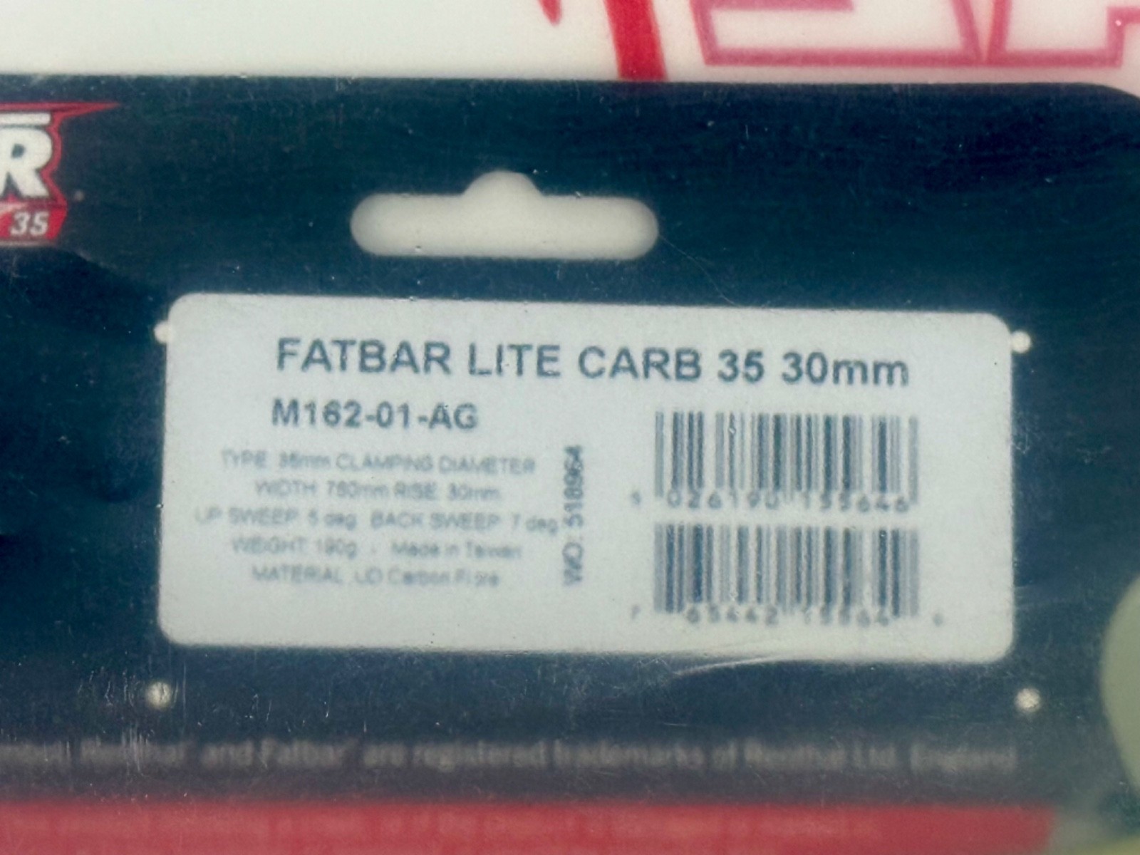 New Limited Edition Gold Renthal FatBar Lite Carbon 35 Handlebar 30mm rise 760mm