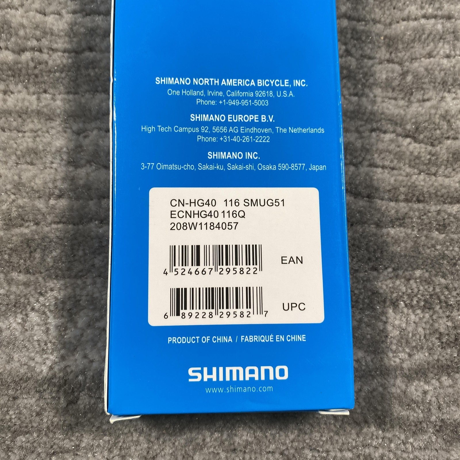 Shimano CN-HG40 8 Speed Chain 116 Links Silver HG Hyperglide Quick-Link Bike