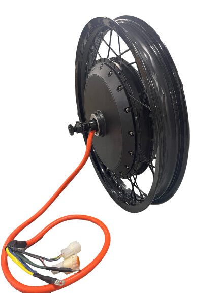 QS V3 273 40H Motorcycle rim 17» 18″ 19″ 21*1.85in 72v 8000W Ebike Motor Wheel