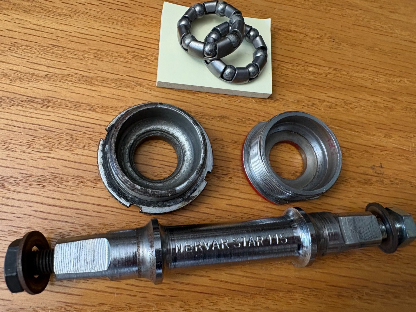 Nervar Star crankset and bottom bracket, Italian threading
