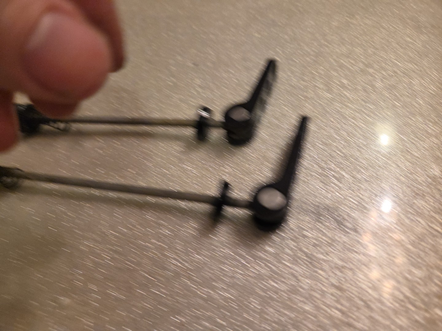Ringle Ti Stix Holey Front & Rear Quick Release Set Titanium BLACK VTG MTB 90’S