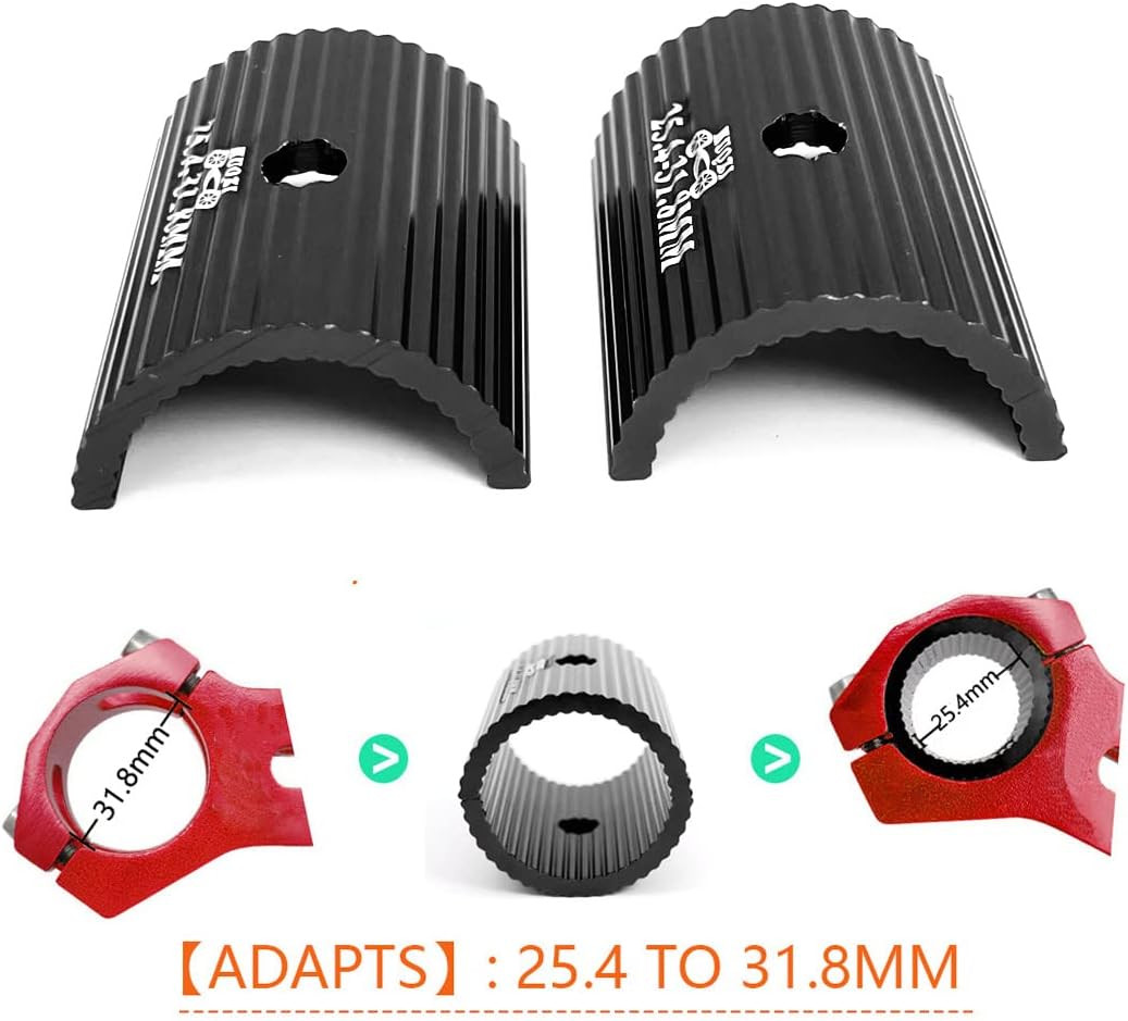 1Pair Bike Handlebar Shim Bicycle Handlebar Stem Shim Handle Bar Adapter Reducer