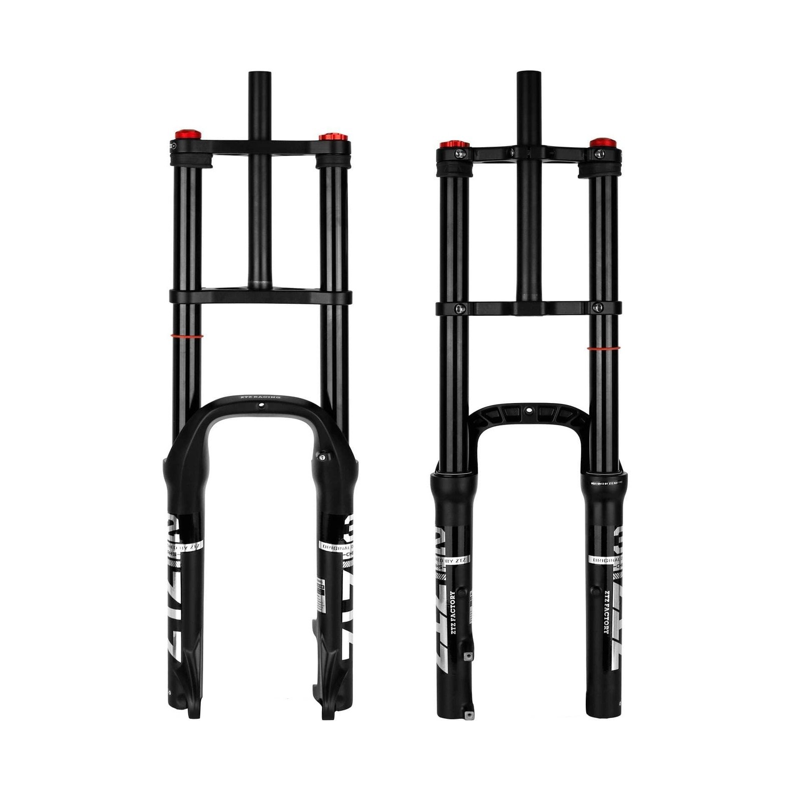 ZTZ 20/26 inch 4.0 Fat Tire Bike Air Suspension Fork – 180mm Travel, 135mm Hu…