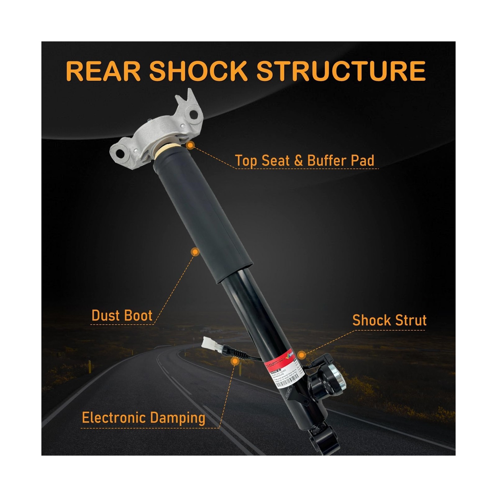 Pair Rear Shocks Absorber Struts w/Electronic Damping for Buick Regal GS 2012…