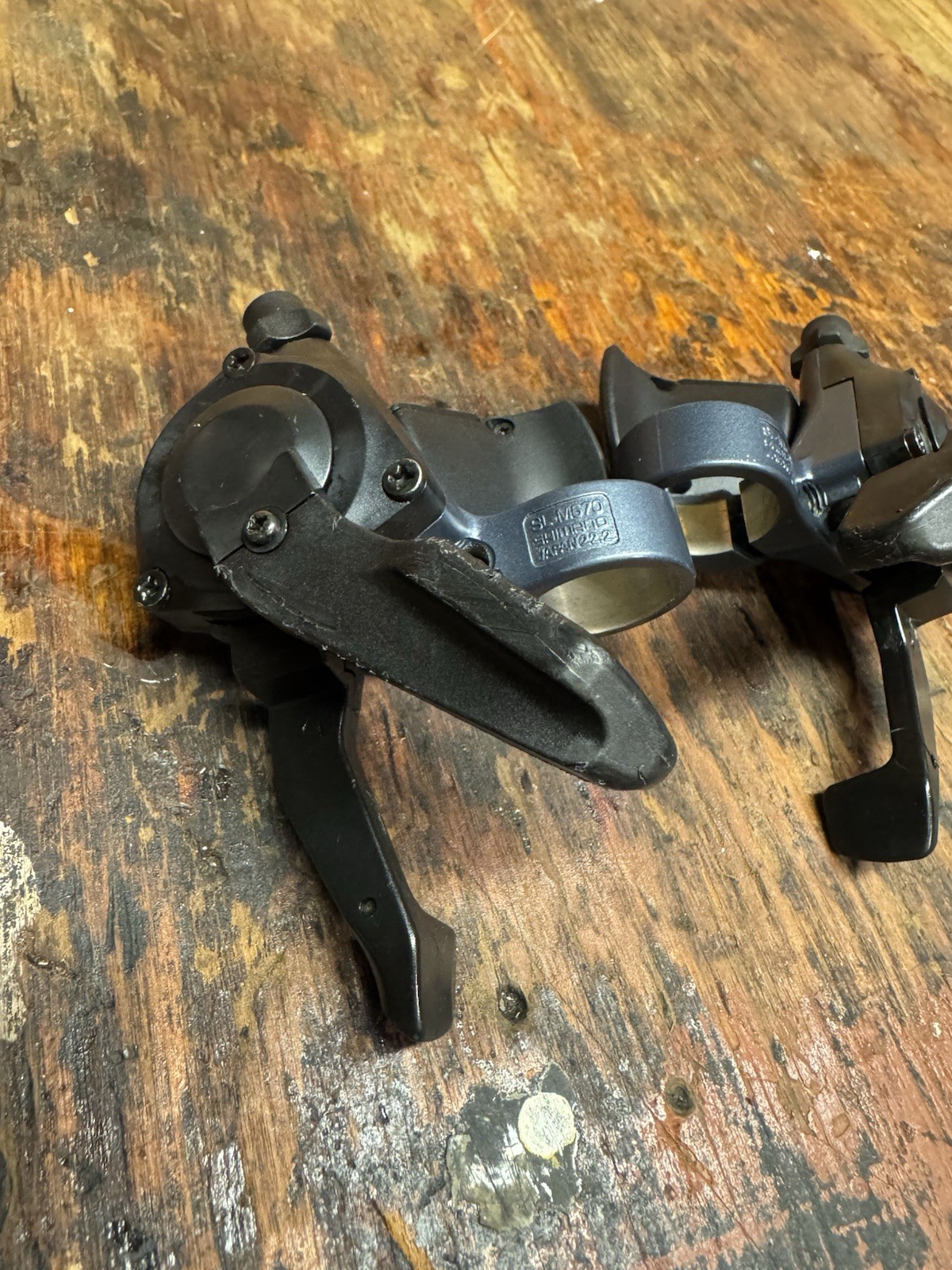 Shimano Deore LX SL-M570 Front & Rear 3×9 Speed Trigger Shifters W Indicators
