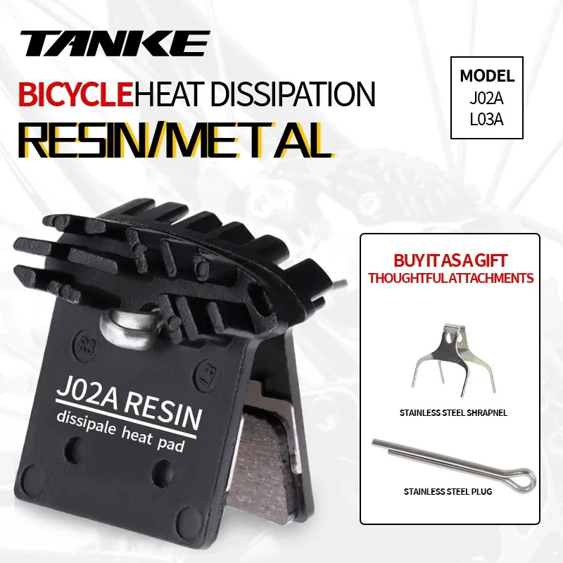 MTB Bike Disc Brake Pads J02A Resin Ice Tech Bicycle Hydraulic Brakes Pad Calipe