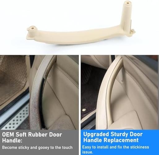 for BMW X5 X6 Door Pull Handle, Inner Interior Door Grab Pull 1PCS Right Beige