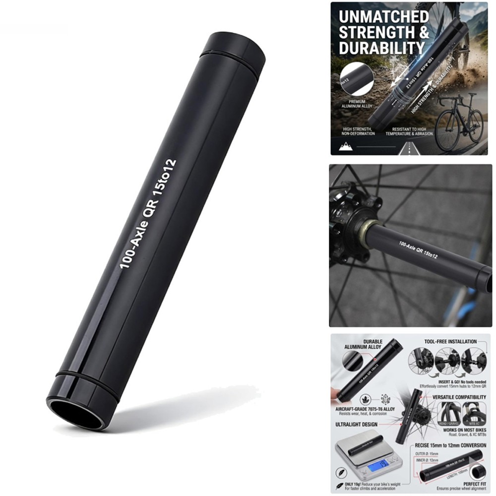15mm to 12mm Thru axle Adapter, 15mm to 12mm Front Axle Adapter, Quick Release W