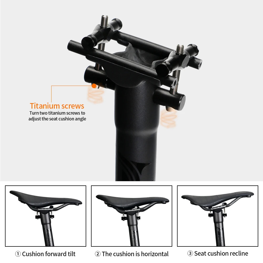 Carbon Seatpost Offset 0mm Mtb Retractable Canoe 27.2/30.8/31.6mm Seat Post