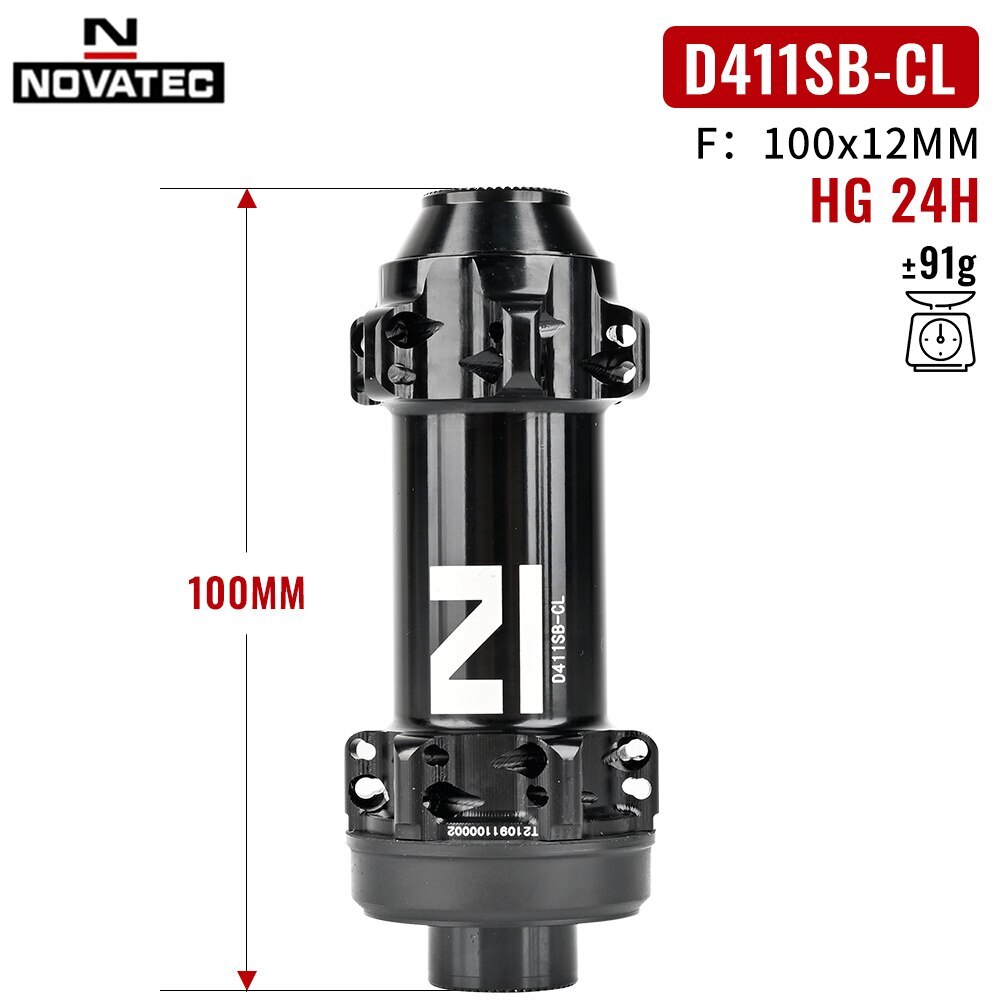 Novatec D411/D412SB Road Center Lock Disc Brake Bike Hubs For Shimano 8/9/10/11S