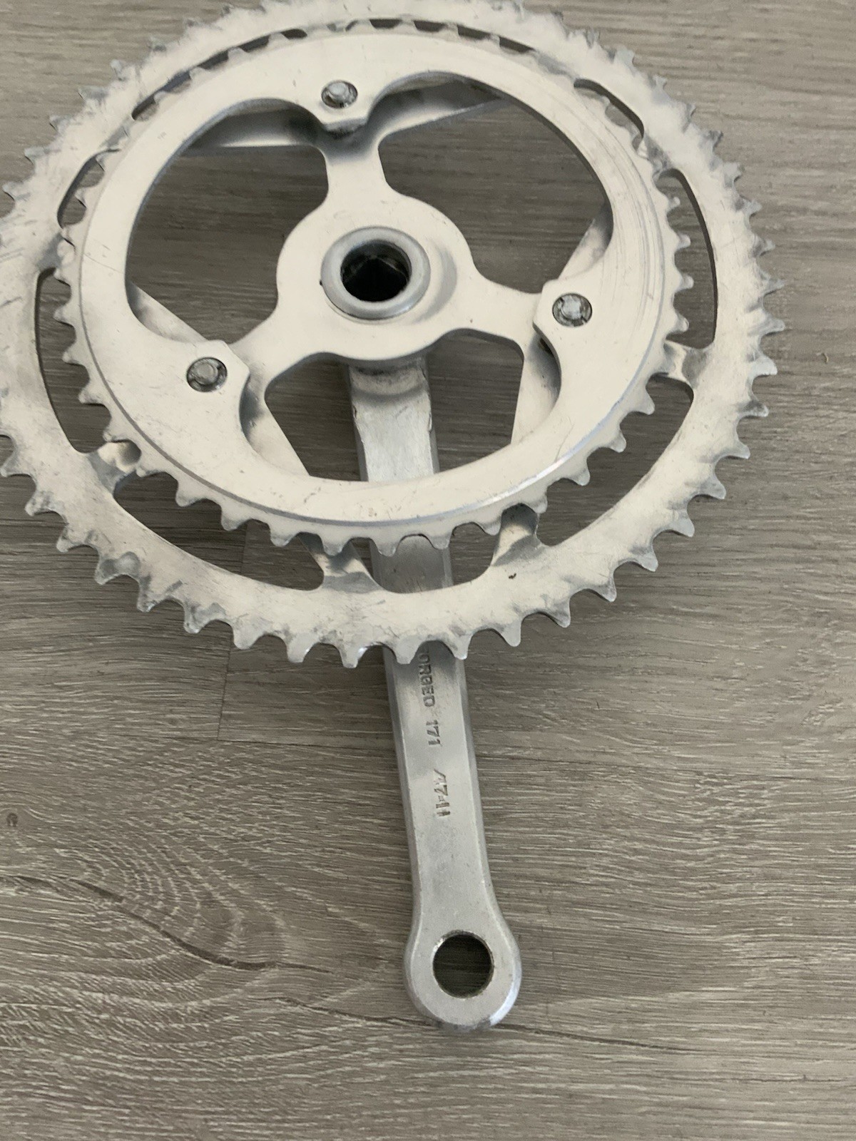 SUGINO MAXY CRANK SPIDER WITH RINGS 171 MM DOUBLE 5,6,7 SPEED SQUARE TAPER 9/16