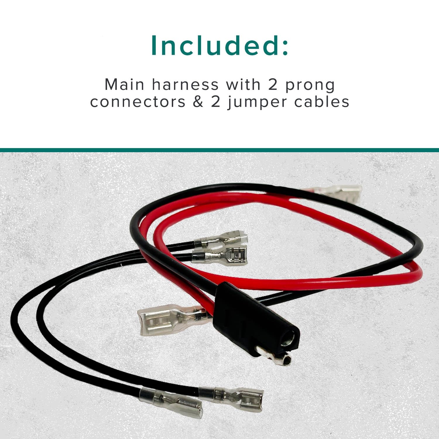 Alveytech 36 Volt Battery Wiring Harness Kit 600V 14 Awg Wire 1/4 Battery