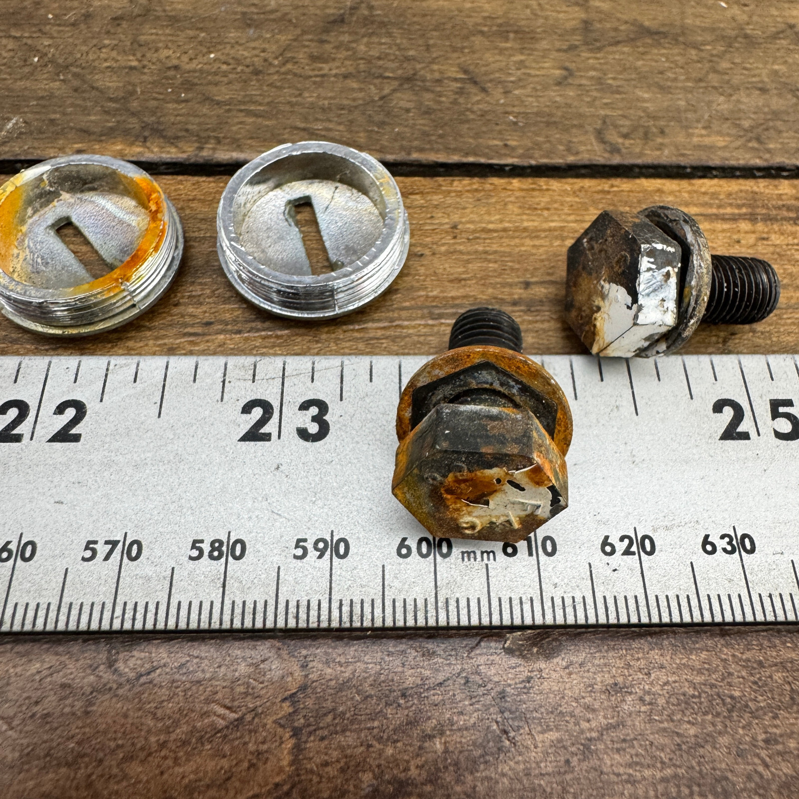 Vintage Nervar Dust Cap Set Crank Arm Fixing Bolt 1970s 1980s France Eroica A2
