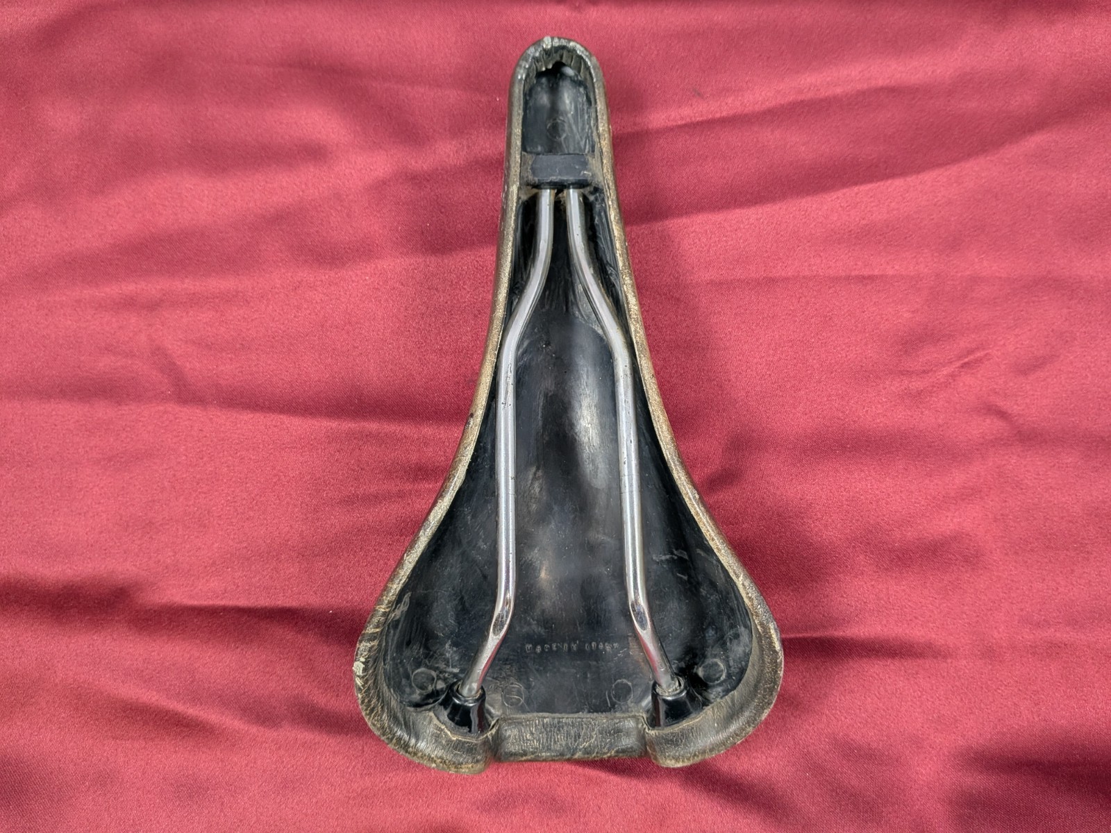 Leather Saddle Selle Italia Turbo 27x15cm Dark Brown Vintage SA10