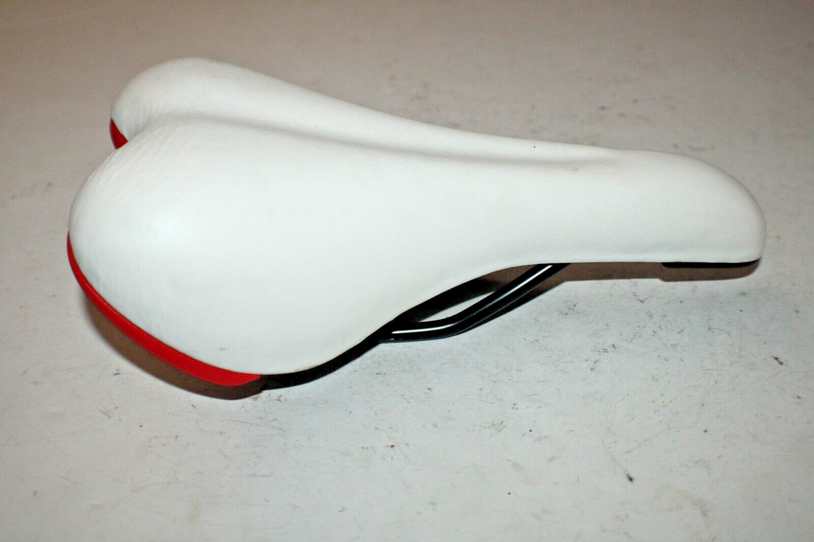Comfort Hybrid Bike Saddle 250/140mm White Cruiser Touring Road Fast USA Shipper