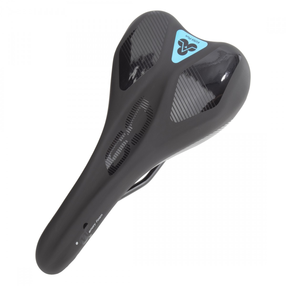 Cloud-9 Unisex Narrow Sport Saddle Kush Plus Memory Foam Road MTB Unisex Black