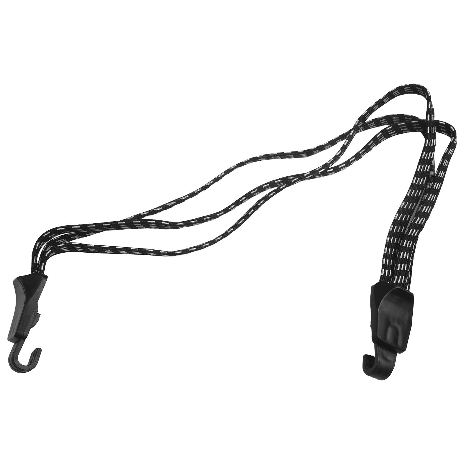 68cm/26.72 Inch 3 In 1 Bike Luggage Strap High Elastic Rope Metal Hooks