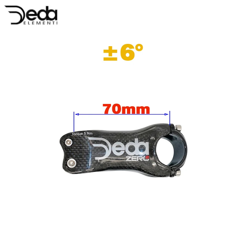 6 17 Angle Road Carbon Bicycle Stem 31.8*70-130mm Mountain Bike Carbon Stem