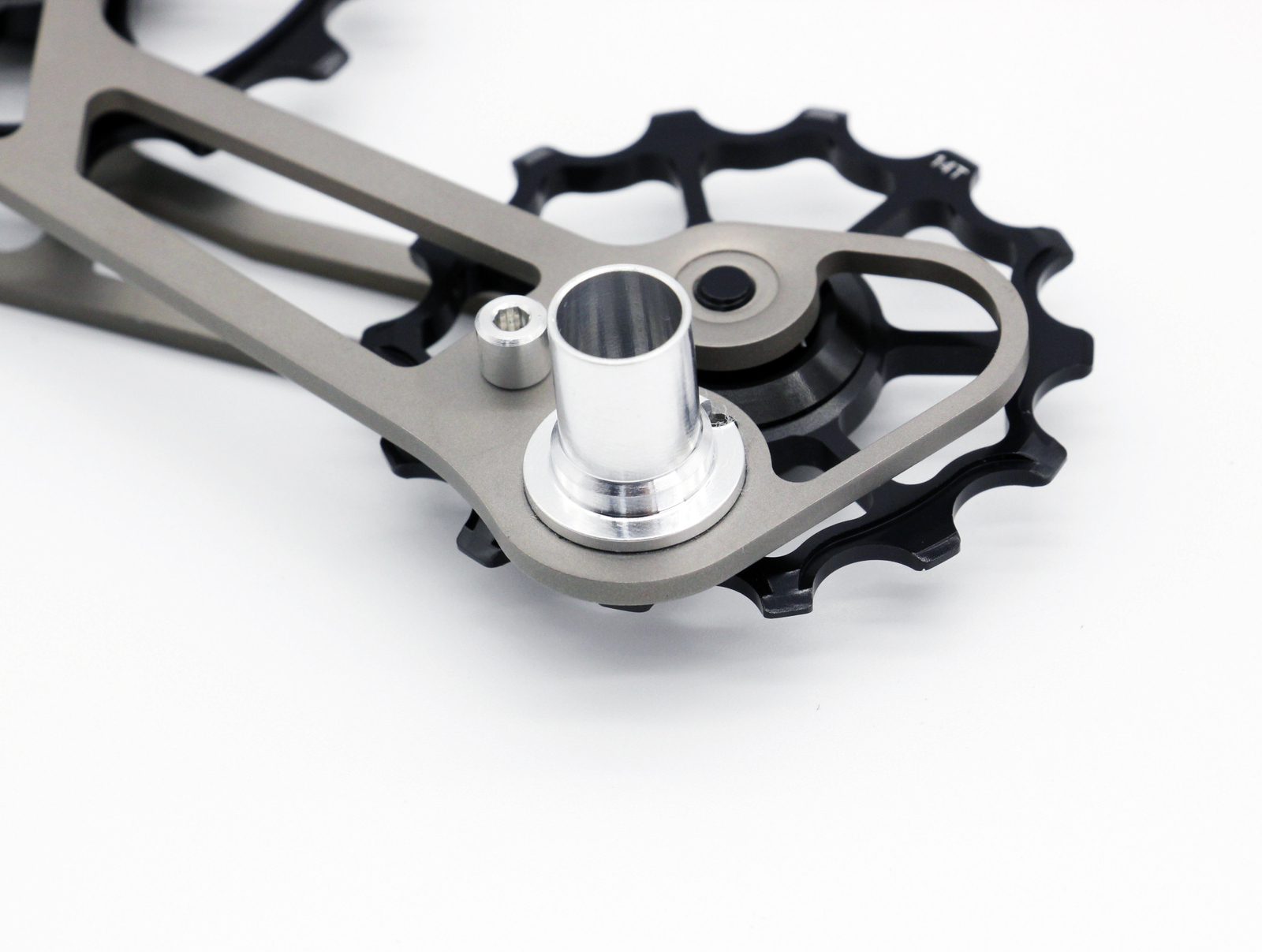 SwishTi Cycle Oversized Pulley Titanium Cage for Shimano 6800/7800/9000 Black