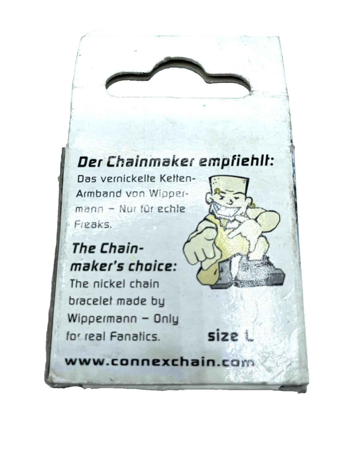 Connex Nickel Bicycle Chain Bracelet NOS Size L Germany