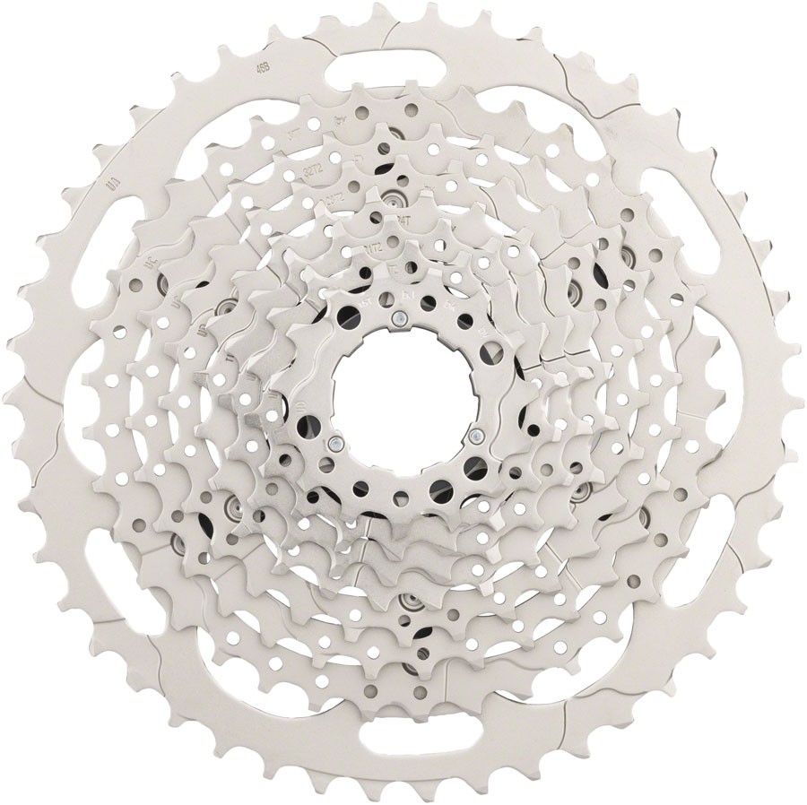 Shimano Deore CS-M4100-10 Cassette – 10-Speed, 11-46t, Silver